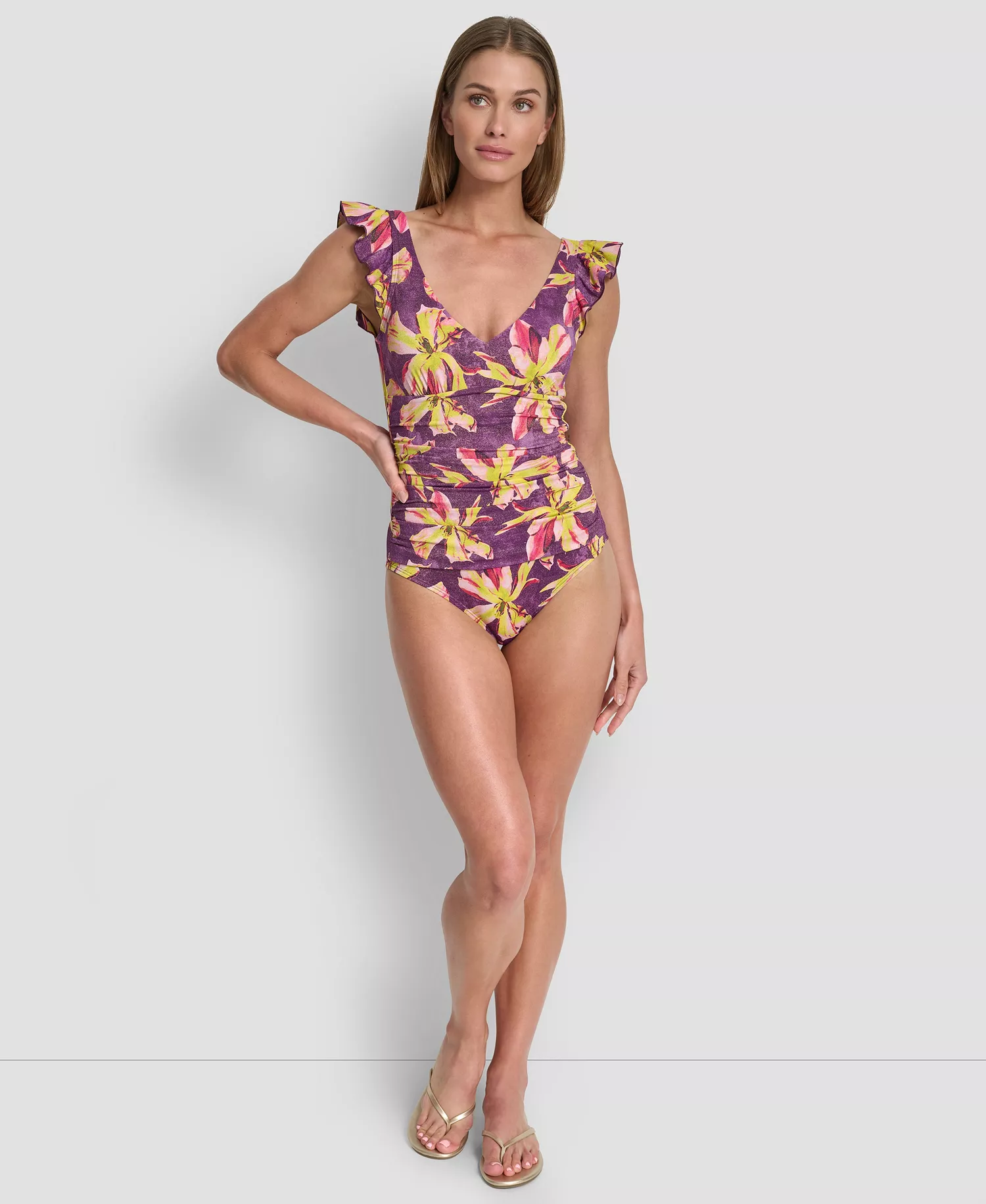 mni-30d0d28d83397ef6cb22772ceeac1319 Women's Ruffled Underwire One-Piece Swimsuit — изображение 3