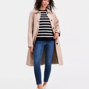 Women's Single-Breasted Raincoat