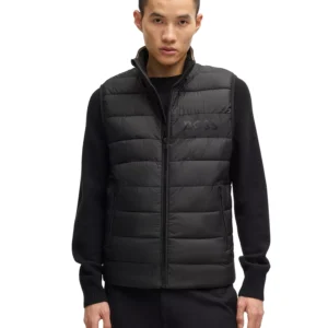 Men's Water-Repellent Tonal Logo Gilet Vest