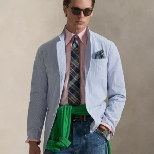 Men's Modern-Fit Seersucker Jacket