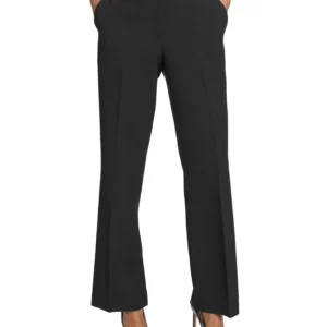 Karl Lagerfeld Women's Mid-Rise Crease-Front Bootcut Pants