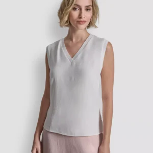 Women's V-neck Sleeveless Top