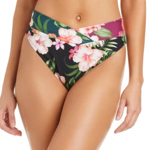Women's Tropical Heat V-Cut Waist High-Leg Swim Bottoms, Macy's Exclusive