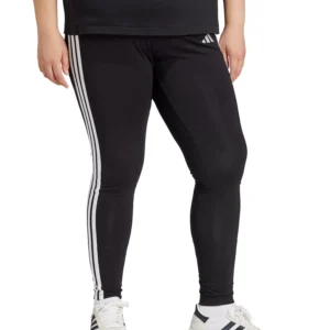 Plus Size Essentials 3-Stripes Cotton Leggings