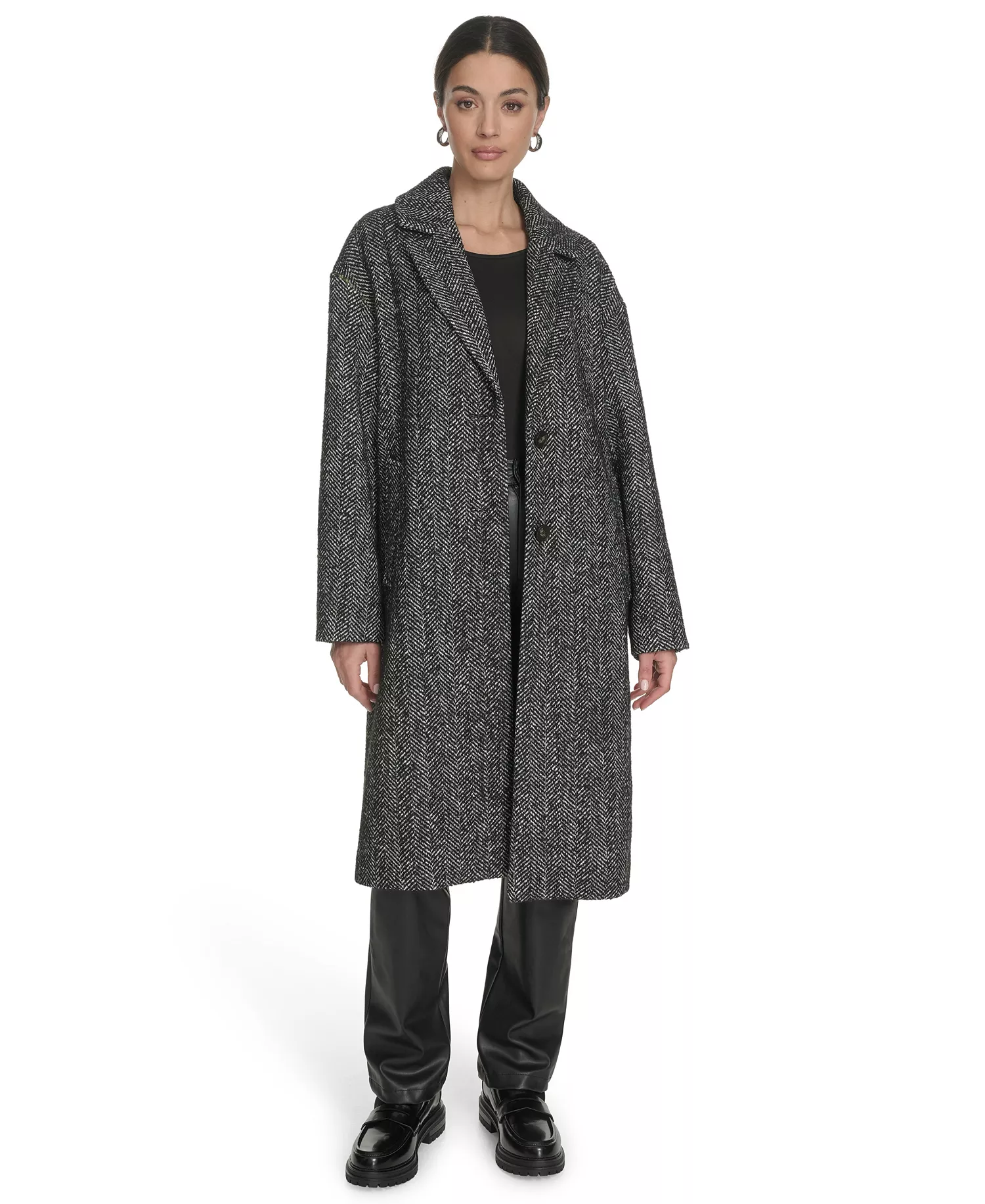 mni-364096b1fbbe9e17dcc17ea62b8e612d Women's Regular Single Breasted Top Coat — изображение 3