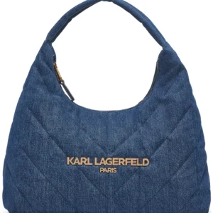 Voyage Quilted Denim Hobo Bag