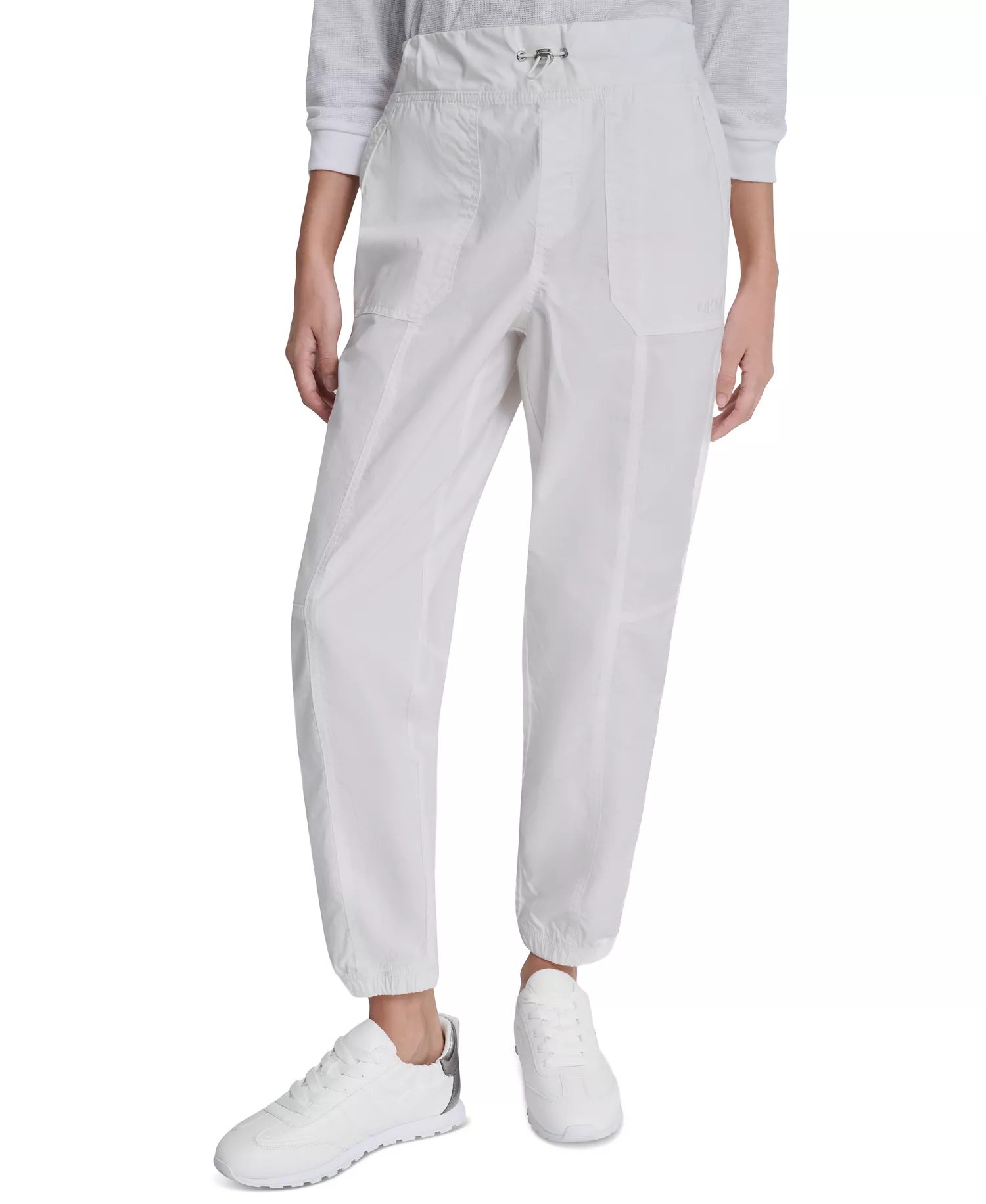 mni-374640e2e602613ee9d03ea0a5e87c6d Women's High-Rise Cotton Poplin Bungee Joggers — изображение 6