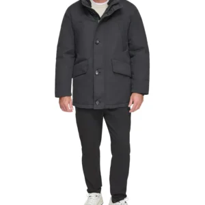 Men's Wittstock Insulated Full-Zip Waxed Parka with Removable Fleece Trim