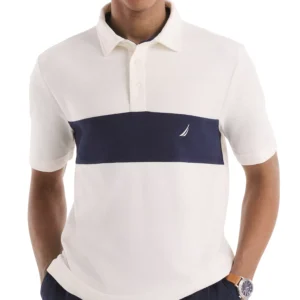 Men's Classic-Fit Herringbone Polo Shirt
