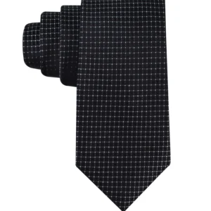 Men's Grid Pattern Silk Tie