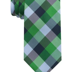 Men's Buffalo Check Tartan Silk Tie