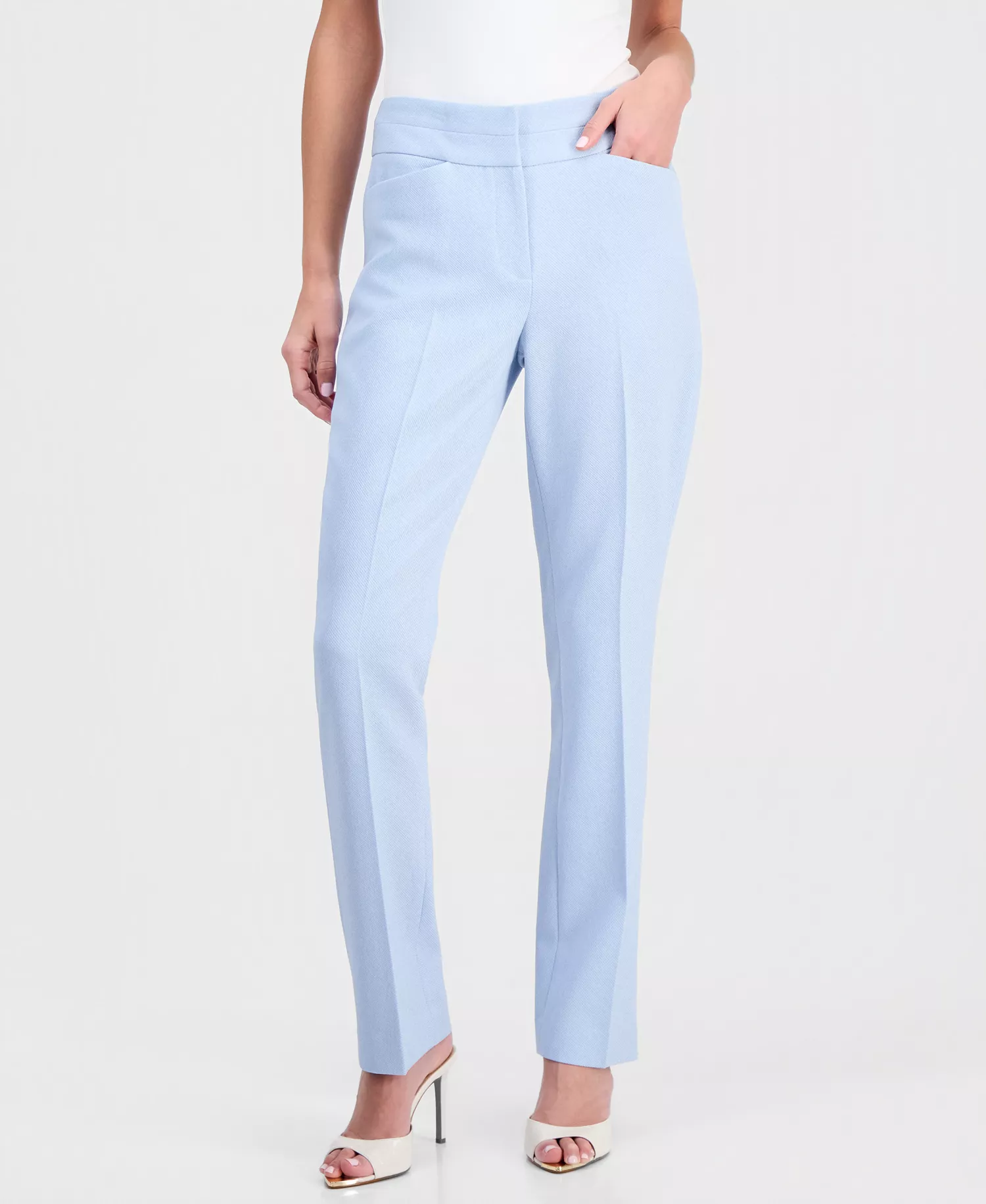 mni-3ca41dae73982ebd9eb9d2b53f1007f3 Women's Twill Flat-Front Straight-Leg Pants — изображение 4