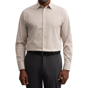 Men's Refined Cotton Stretch Shirt, Slim Fit
