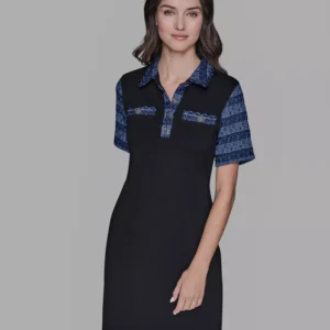 Women's Polo Collar Pull-On Dress