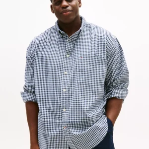 Men's Big & Tall Classic-Fit Twain Stretch Check Shirt