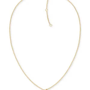 Gold-Tone Circle Crystal Pendant Necklace, 16" + 2" extender