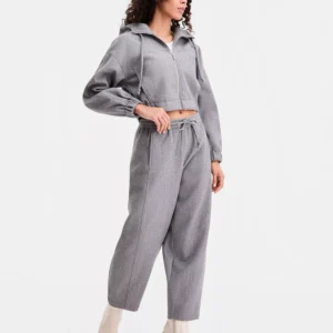 Women's Felt Barrel-Leg Drawstring Pants, Macy's Exclusive