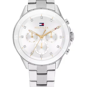 Women's Multifunction Silver-Tone Stainless Steel Watch 40mm