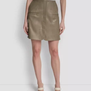 Women's Zipper Back Mini Skirt