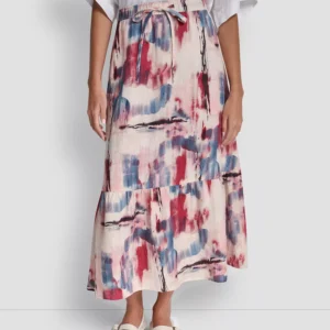 Women's Printed A-Line Pull-On Skirt