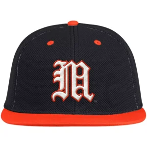 Men's Black, Orange Miami Hurricanes On-Field Baseball Fitted Hat