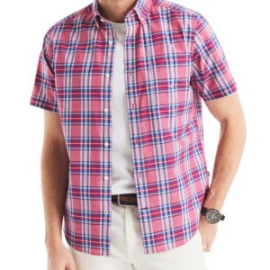 Men's Classic-Fit Plaid Button-Down Shirt