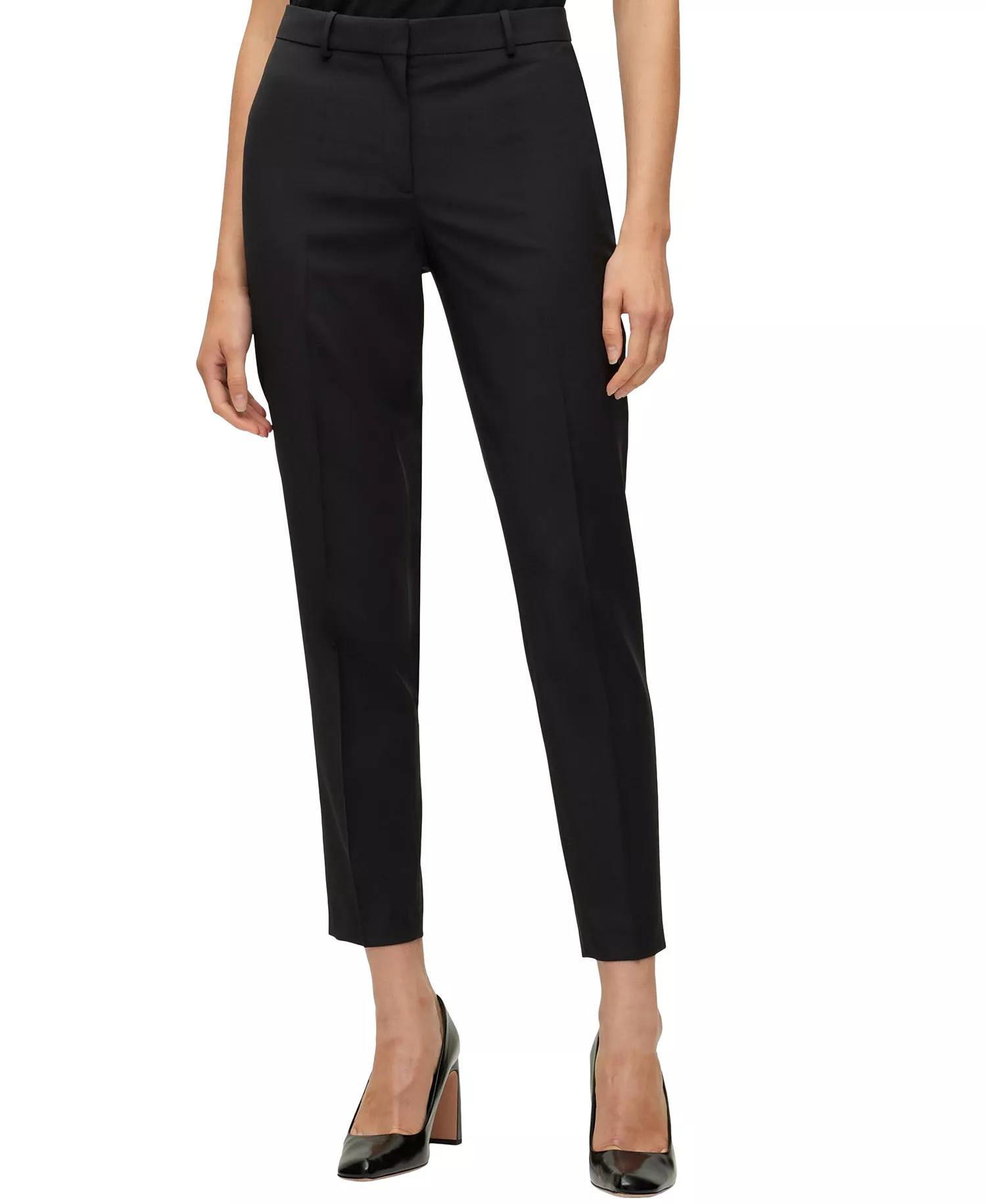 mni-4245ab2a3f4d6c822c7d1fd669f2b360 Women's Wool Regular-Fit Cropped Pants