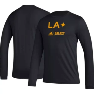 Men's Black LA Galaxy Icon Long Sleeve T-shirt