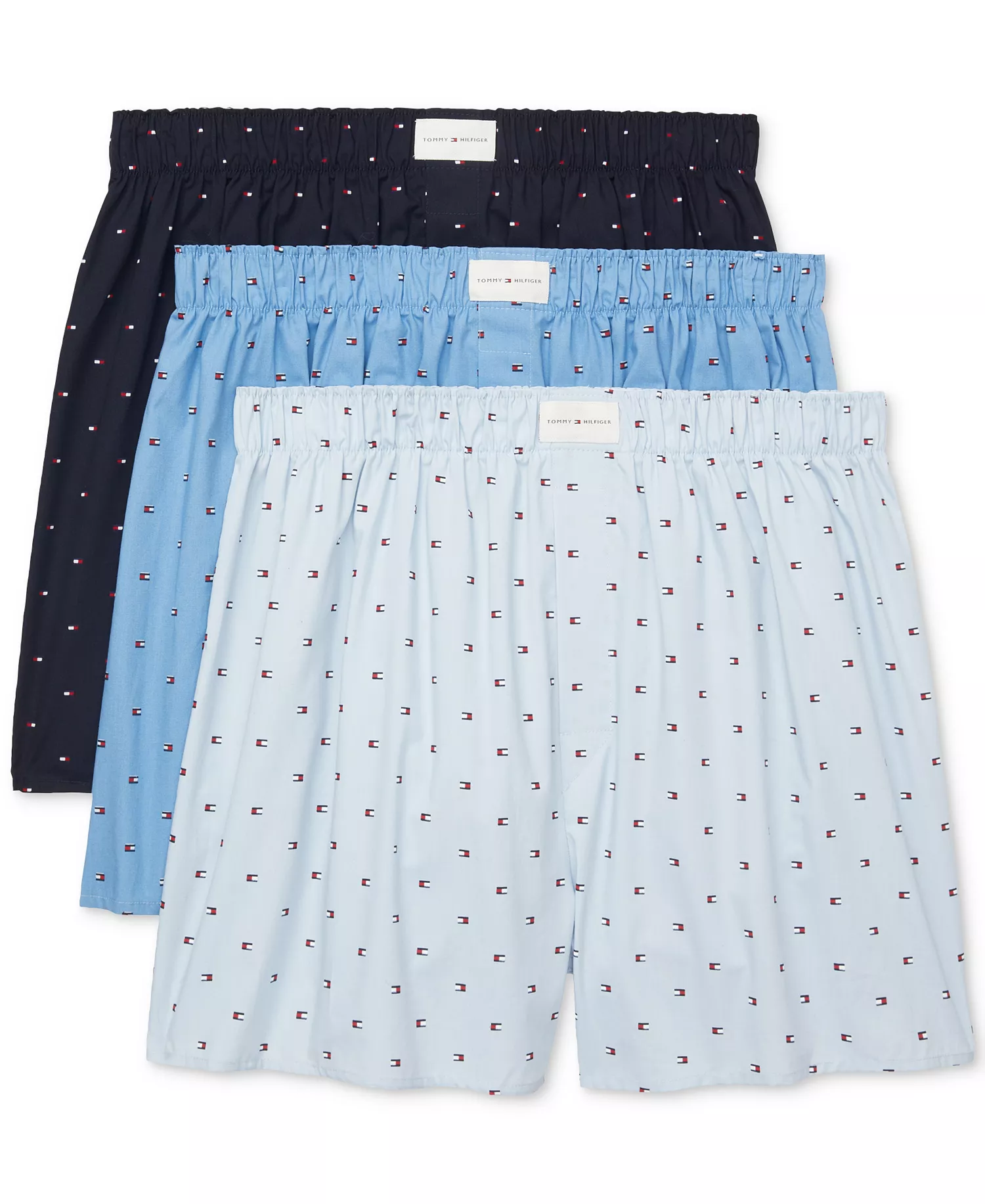 mni-4379bc6d734f8f7d2d7a30b2b8653057 Men's 3-Pack Classic Printed Cotton Poplin Boxers — изображение 7