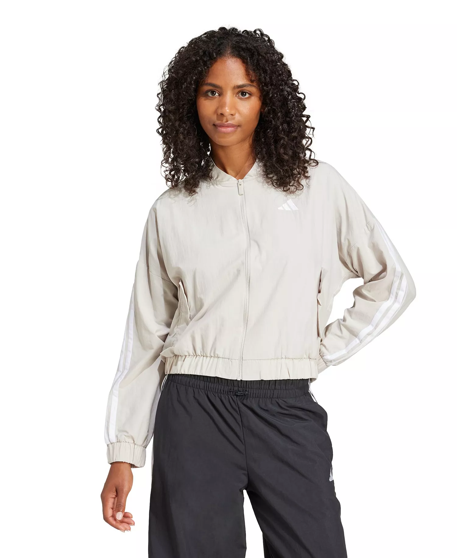mni-44f5fc7d907268b74ab04413f7dcfa10 Women's Essentials 3-Stripes Lifestyle Bomber Jacket — изображение 3