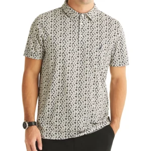 Men's Classic-Fit Moisture-Wicking Performance Golf Polo Shirt