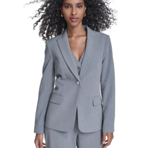 Women's Notch Collar One-Button Blazer