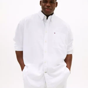 Men's Big & Tall Classic-Fit Stretch Solid Capote Shirt