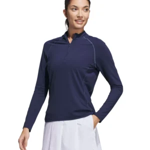 Women's Quarter-Zip Mock Polo Shirt