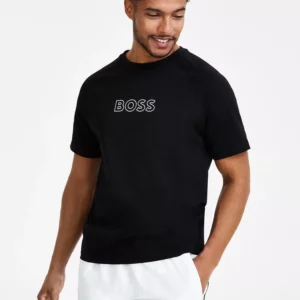 BOSS by Logo T-Shirt & Printed Dots 5" Swim Trunks