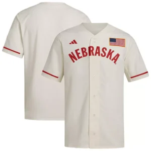 Men's Cream Nebraska Huskers Replica Baseball Jersey