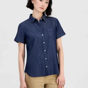 Jeans Women's Chambray Camp Shirt
