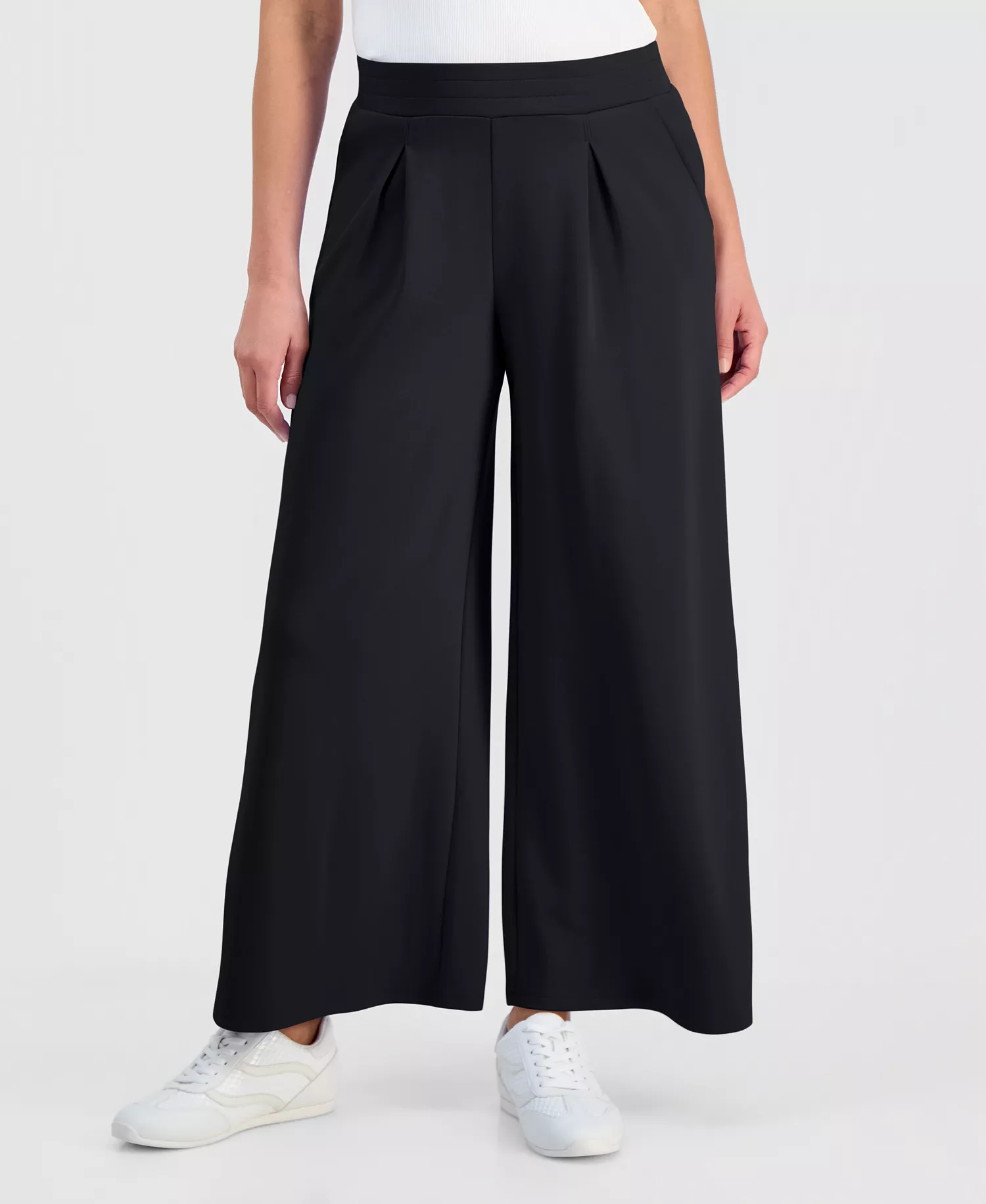 mni-4994ab9d97efc740a2d9008363b4c252 Petite High-Rise Wide-Leg Sweatpants, Macy's Exclusive