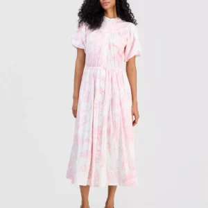 Women's Puffed-Sleeve Shirtdress