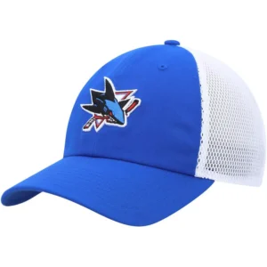 Men's Blue San Jose Sharks Color Pop Trucker Adjustable Hat