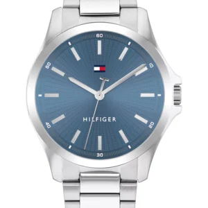 Men's Quartz Silver-Tone Stainless Steel Bracelet Watch 42mm