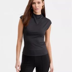 Women's Short-Sleeve Side-Ruched Top, Macy's Exclusive
