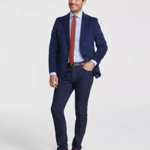 Men's Modern-Fit Solid Stretch Corduroy Elbow Patch Sport Coat