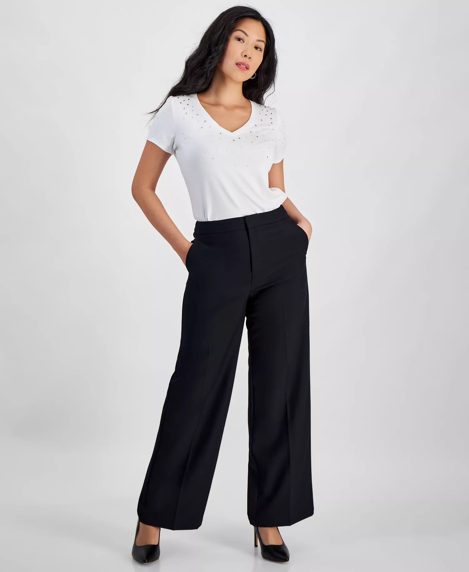 mni-4e6c3a7f704dea6ed877f658f622d50a Petite Wide-Leg Pants, Created for Macy's