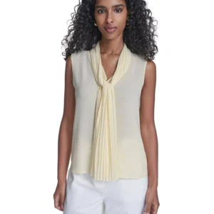Petite Sleeveless V-Neck Top