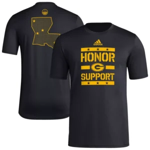 Men's Black Grambling Tigers Honor Support Pre-Game T-Shirt