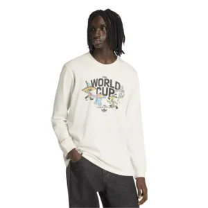 Men's White FIFA World Cup Historic Mascot Long Sleeve T-Shirt