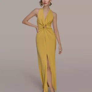 Women's V-Neck Sleeveless Dress