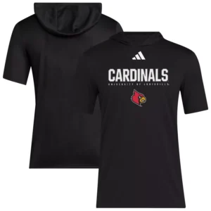Men's Black Louisville Cardinals 2025 AREOREADY Sideline Training Hooded T-Shirt