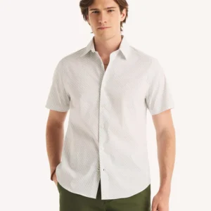 Men's Short-Sleeve All-Over Print Classic-Fit Shirt